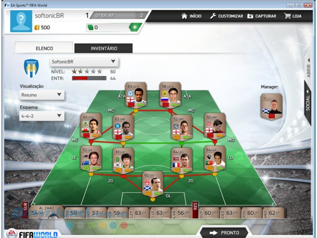 Đội hình trong FIFA World