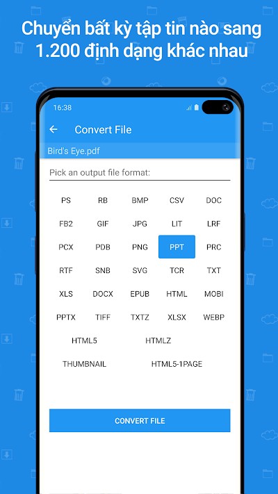 Chuyển định dạng tập tin với File Commander