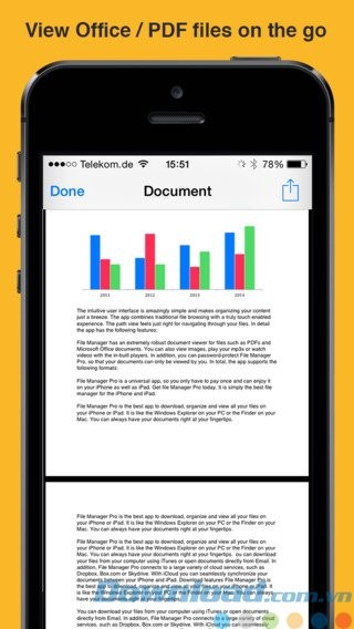 Đọc văn bản Word, PDF...
