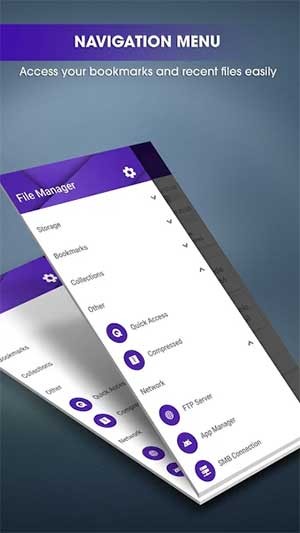 Menu điều hướng dễ sử dụng
