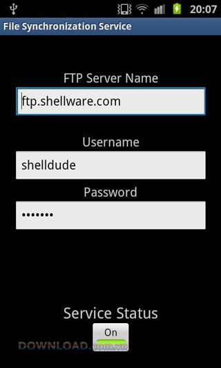 File Synchronization Service for Android
