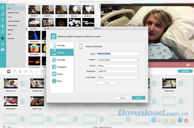Sử dụng nhiều tùy chọn xuất thành các định dạng file khác nhau