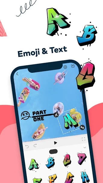 Thêm chữ, sticker để trang trí video trong FilmoraGo app