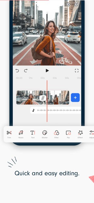 Chỉnh sửa video bằng hàng loạt công cụ trong FilmoraGo