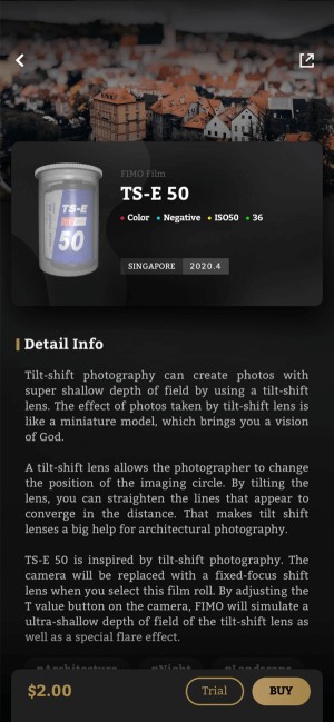 Thông tin chi tiết về cuộn film