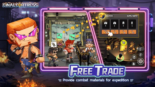 Giao dịch tự do để có những trang bị và vũ khí mạnh mẽ phù hợp