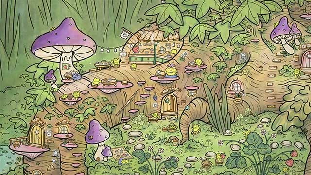 Hàng trăm chú ếch đang lẩn trốn trong những khung cảnh được vẽ tay tỉ mỉ