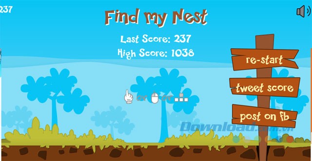 Màn hình kết thúc game