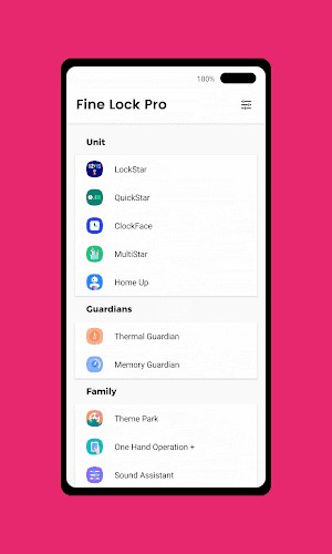 Fine Lock hoạt động giống như một launcher của Good Lock và Galaxy Labs