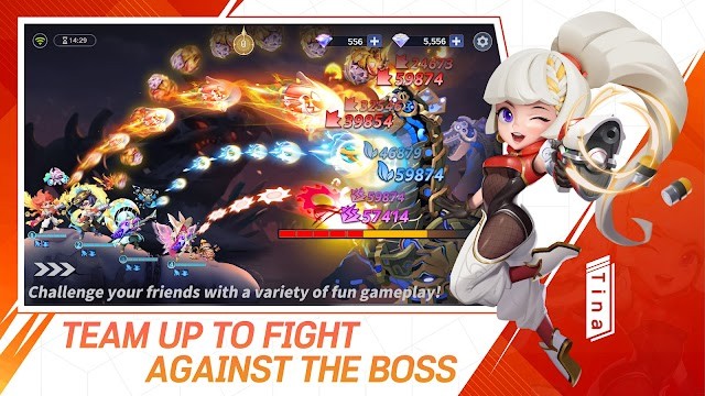 Lập team để chiến đấu chống lại boss