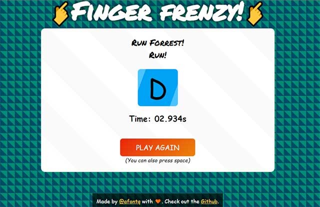 Sử dụng bàn phím để gõ chính xác bảng chữ cái tiếng Anh theo thứ tự