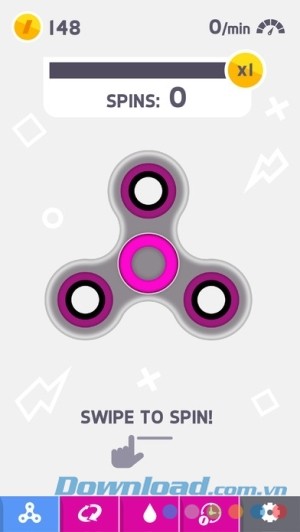 Giao diện Finger Spinner cho iOS