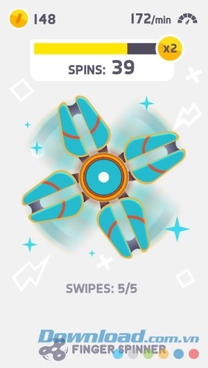 Finger Spinner cho iOS có rất nhiều mẫu con quay độc đáo