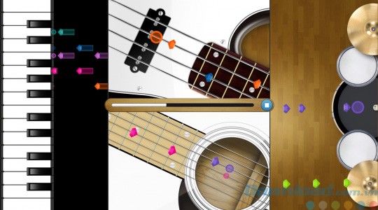 Giao diện của Fingertapps Instruments