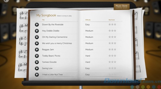 Cuốn sách nhạc của Fingertapps Instruments
