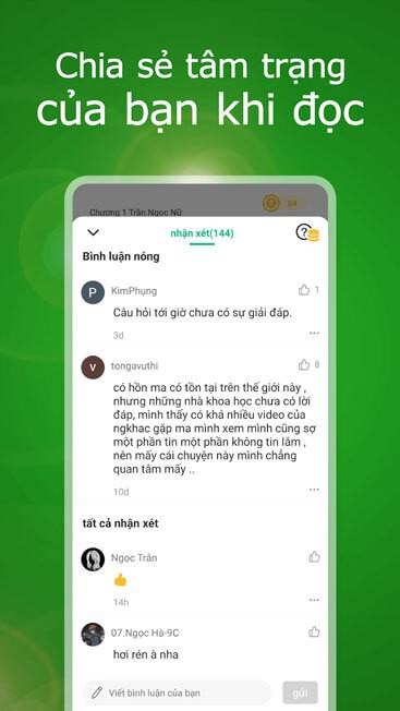 Chia sẻ tâm trạng của các bạn khi đọc