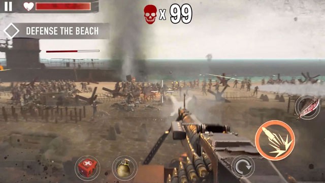 Chiến đấu với vô số đợt tấn công của lũ zombie