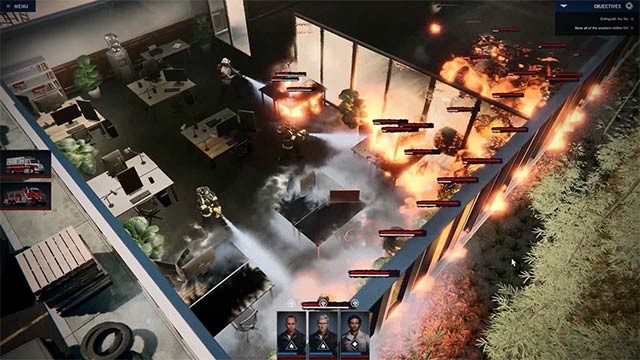 Chơi game Fire Commander ở góc nhìn từ trên xuống