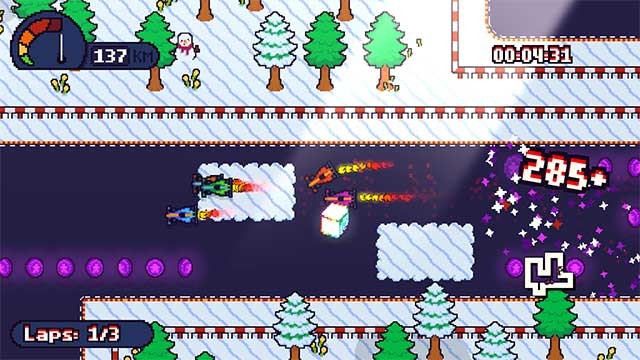 Vượt qua các chướng ngại vật kỳ quặc như vỏ chuối, đống cát, nhũ đá băng,...