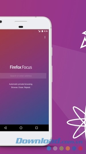 Giao diện Firefox Focus cho Android