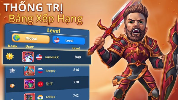 Chinh phục đấu trường PvP online hoặc gia nhập bang hội