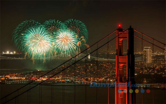 Hình nền pháo hoa, năm mới