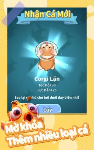 Hợp nhất và mở khóa nhiều loại cá mới mạnh hơn, nhanh hơn