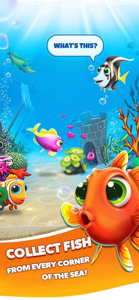 Thu thập cá trong Fish Mania cho iOS