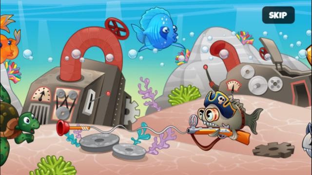Fish vs Pirates có tất cả 50 cấp độ thử thách cho bạn chinh phục