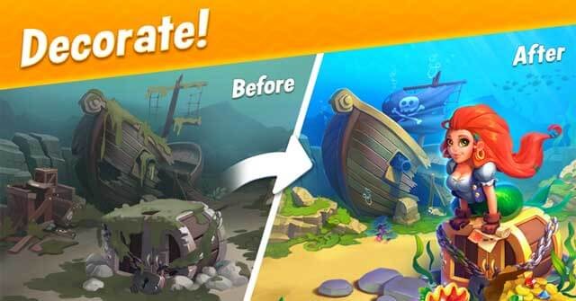 Thỏa sức trang trí bể cá trong Fishdom cho Mac