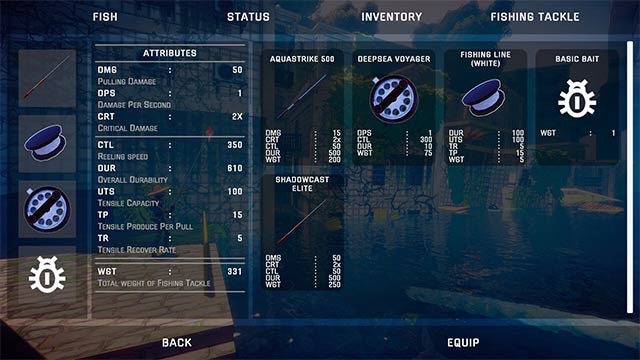 Mở khóa địa điểm và loài cá mới trong khi nâng cấp cần câu và trang bị khác