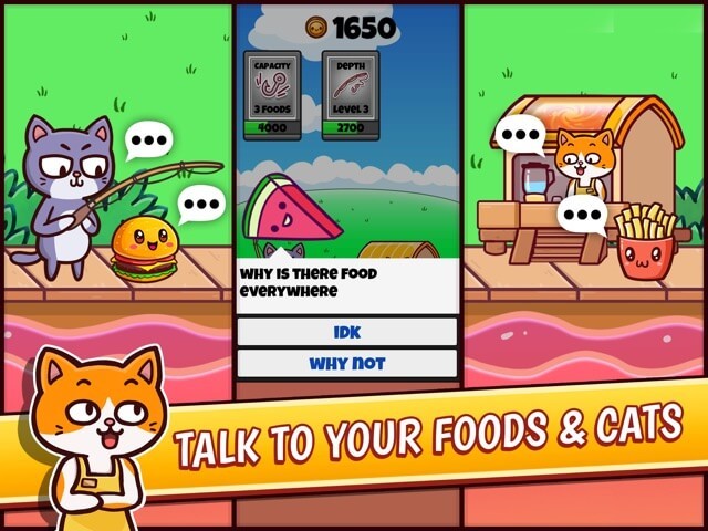 Nói chuyện với đồ ăn và mèo