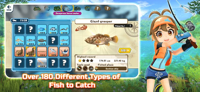 Câu và sưu tầm hơn 180 loài cá khác nhau