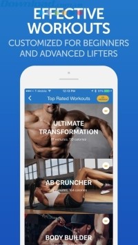 Phân chia bài tập theo từng nhóm cơ