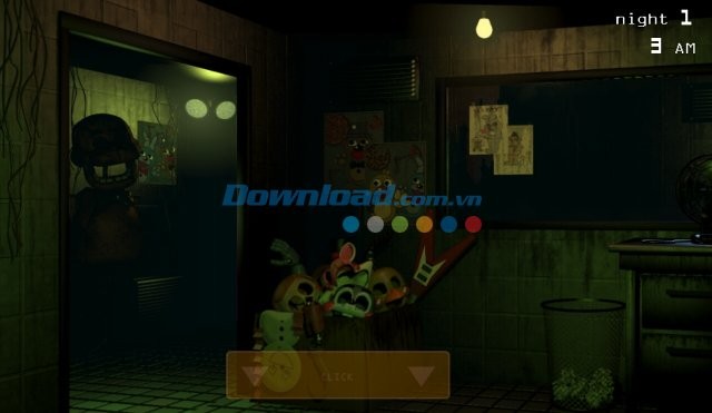 Những bối cảnh rùng rợn trong game Five Nights at Freddy's 3 Demo cho Android