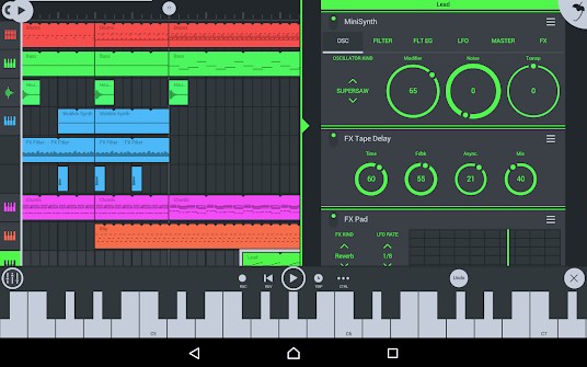 Giao diện mới của FL Studio Mobile cho Android