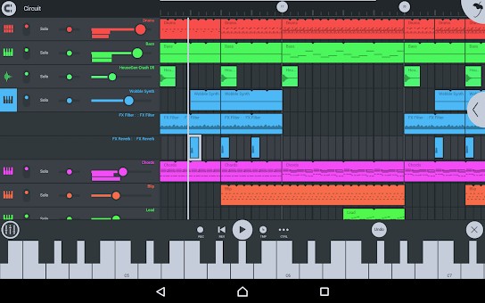 FL Studio Mobile cho Android rất dễ sử dụng