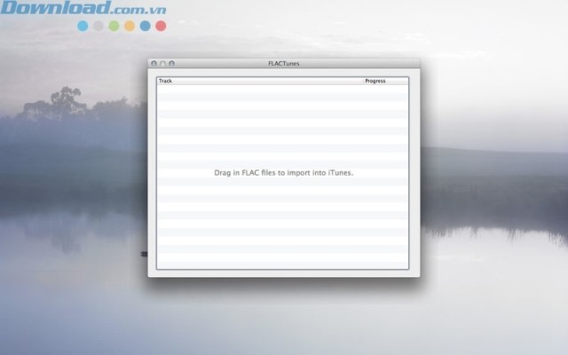 Kéo các fike FLAC vào itunes