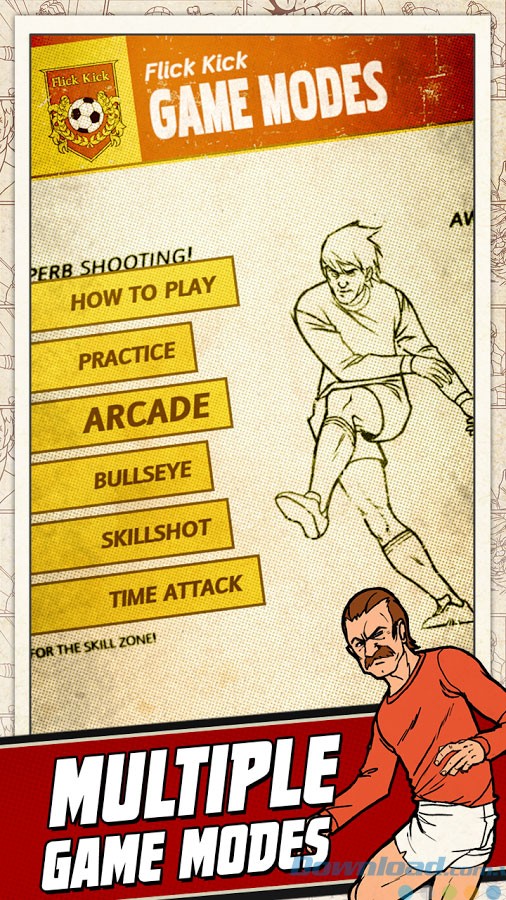 Menu chính của game với nhiều chế độ chơi