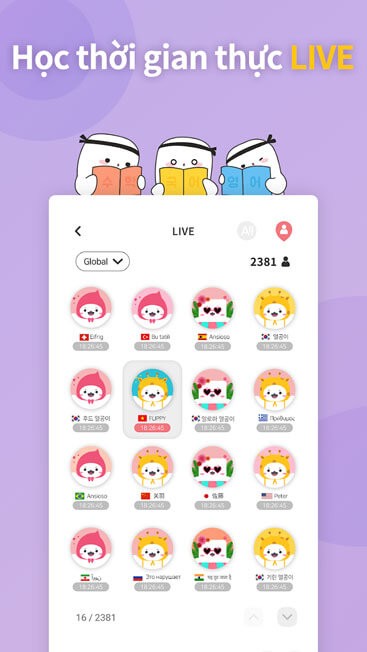 Học thời gian thực Live