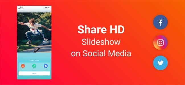 Flipagram cho iOS hỗ trợ tính năng chia sẻ