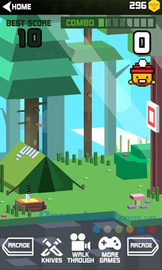 Phi dao trúng mục tiêu