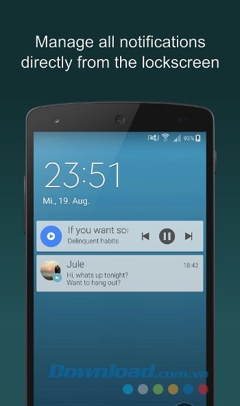 Quản lý thông báo từ màn hình khóa với Floatify