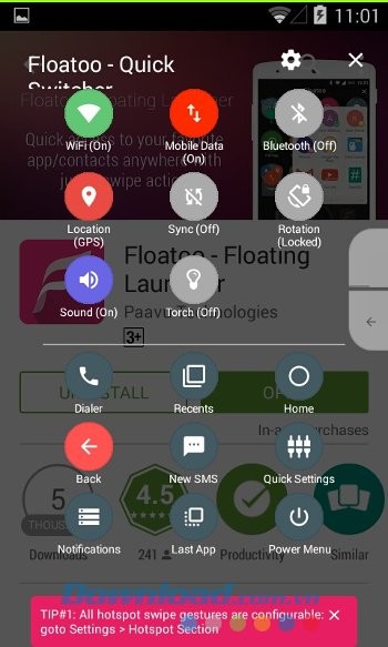 Truy cập thông báo với Floatoo