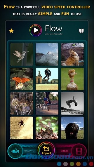 Điều chỉnh tốc độ phát video