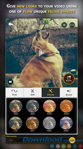Bộ lọc video ấn tượng