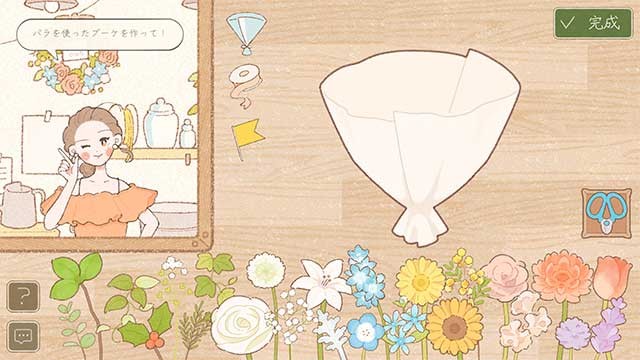 Làm những bó hoa theo yêu cầu của khách hàng