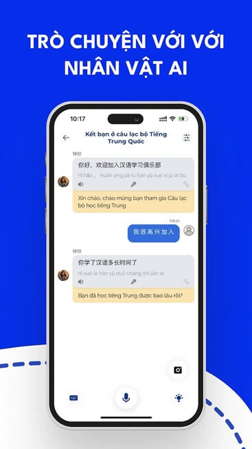 Học với nhân vật AI