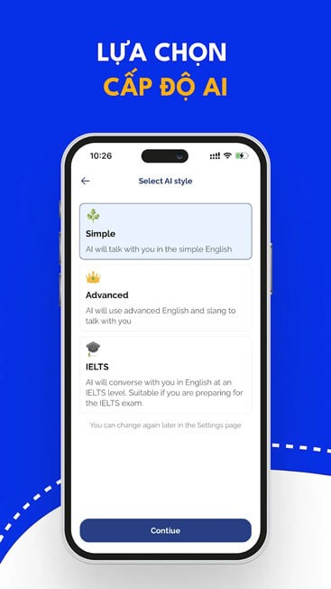 Lựa chọn cấp độ AI