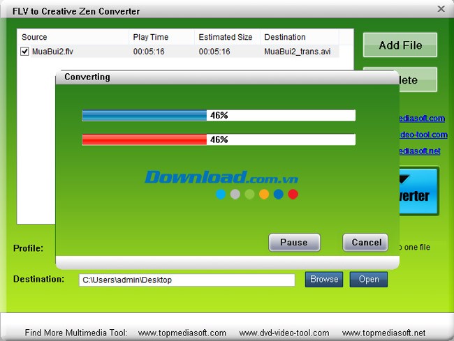 FLV to Creative Zen Converter